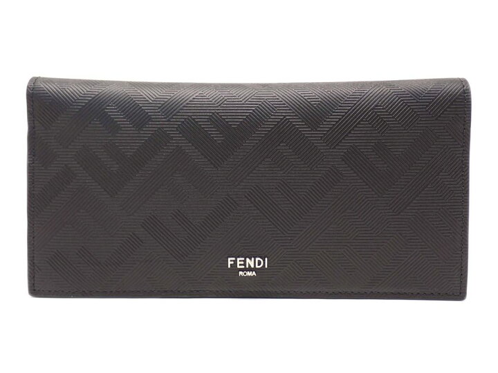 楽天市場】フェンディ 7M0355 レザー ブラックxレッド シャドー 二 