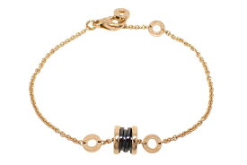 ブルガリ K18PG ブラックセラミック B-ZERO1 ビーゼロワン ソフト ブレスレット #S/M【新宿店】【中古】