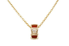 ブルガリ 355088 K18PG ダイヤ カーネリアン セルペンティ ヴァイパー ネックレス【新宿店】【中古】【新着】