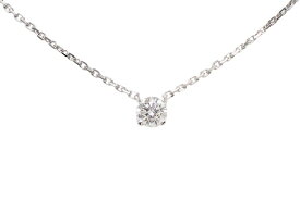 カルティエ K18WG ダイヤモンド0.21ct（E・VVS-1・EX） 1895 ネックレス 【新宿店】【中古】【新着】