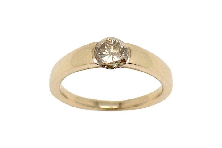 楽天市場】K18PG ブラウンダイヤ0.59ct デザイン リング #10.5【新宿店 