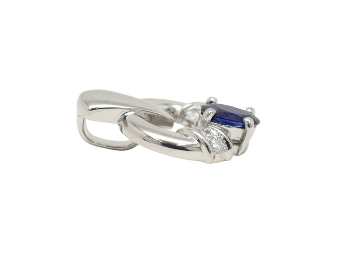 楽天市場】Pt900 ブルーサファイア0.54ct メレダイヤ0.08ct デザイン  