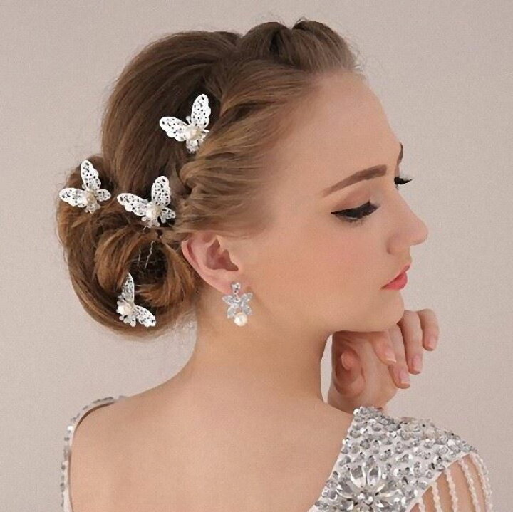楽天市場 ヘッドドレス 着物 髪飾り ヘアピン 2個セット おしゃれ へあぴん かわいい ヘアアクセサリー ヘアアクセ ブライダル クール ウェディング フラワー 花 ティアラ ヘアピン かんざし ビジュー 花嫁 レディース 髪留め 和装 袴 振袖 成人式 結婚式 卒業式 入学式