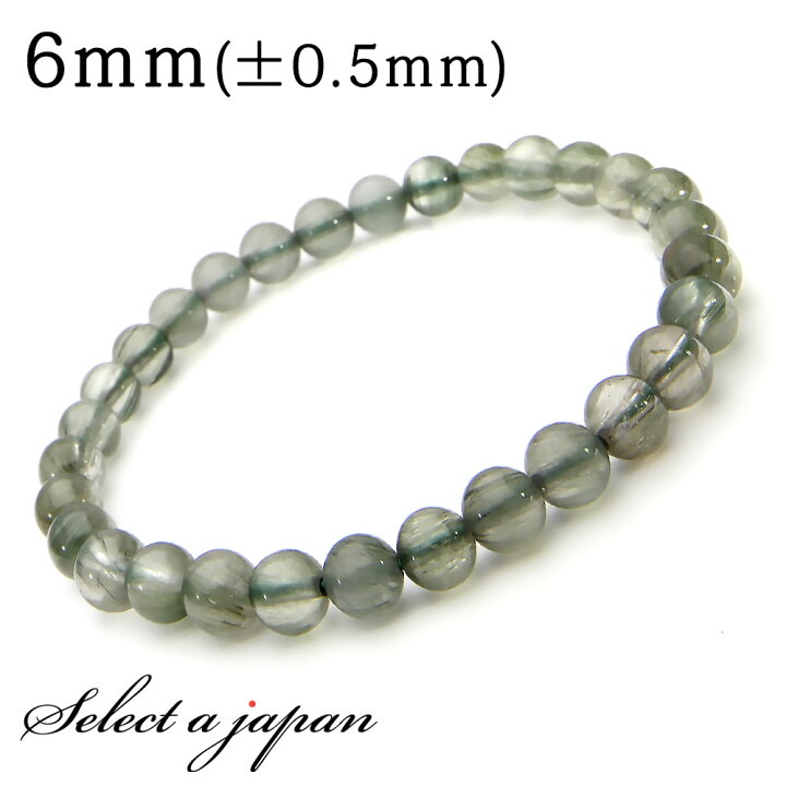 楽天市場】グリーンルチル ルチルクォーツ ブレスレット 6mm 