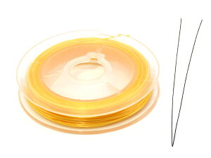 【マラソンSALE!】 オペロンゴム ブレスレット ゴム 「ブレスレット作り方解説書 ゴム通しワイヤー付き」 シリコンゴム 水晶の線 ハンドメイド アクセサリーパーツ 0.8mm ポリウレタンゴム