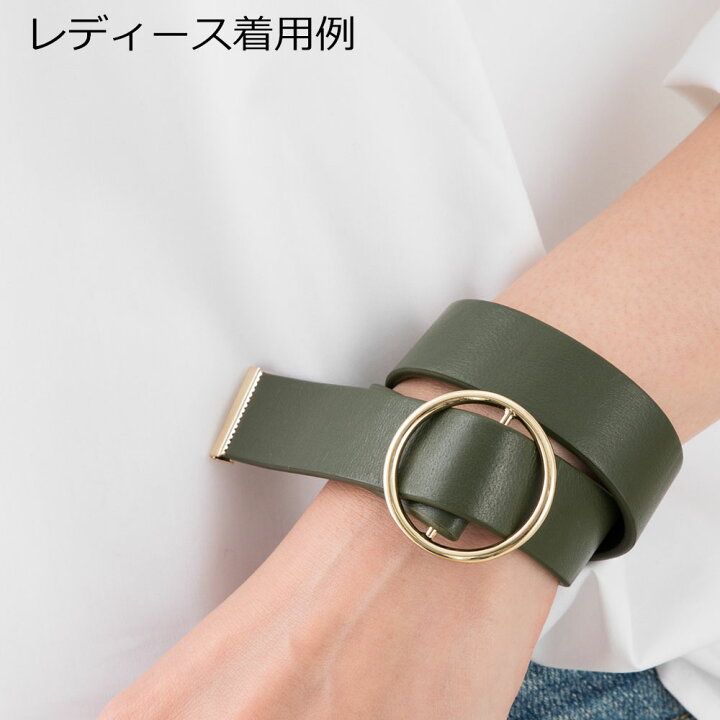 楽天市場 全品ｐ10倍 9月15日23時59分まで 革 ブレスレット レザーブレスレット 本革 二連 17cm ダークグリーン レザー ブレスレット アクセサリー レディース メンズ 女性用 男性用 レディースブレスレット メンズブレスレット バングル レザーバングル 天然石