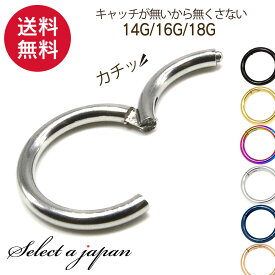 【ほぼ全品P20倍！5月6日まで】 ボディピアス 18G 16G 14G ピアス 軟骨 金属アレルギー レディース メンズ つけっぱなし サージカルステンレス 耳 キャッチレス フープピアス ファーストピアス セカンドピアス トラガス ヘリックス セグメントリング 軟骨ピアス PVDコーテ