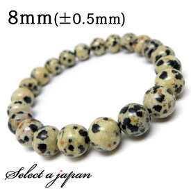 ダルメシアン ジャスパー ブレスレット 8mm パワーストーン ブレスレット メンズ レディース 天然石 数珠 アクセサリー メンズブレスレット レディースブレスレット パワーストーンブレスレット 天然石ブレスレット 男性用 女性用 ダルメシアンジャスパー ブラック 黒 ホワイ