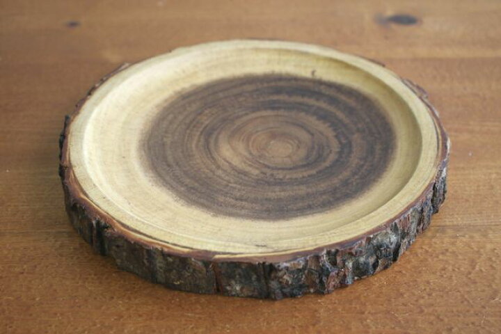 楽天市場 訳あり アウトレット 森カフェ気分 直径約21cmアカシアウッドトレーm Konokaトレイ ランチプレート 切り株 木製 おうちカフェ インテリア食器雑貨通販 Rcp Selectstore