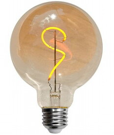 ☆訳あり　アウトレット★らせんフィラメント　LEDエジソン型電球　E26口金 G95型　昭和レトロな電球◆モダン　アンティーク型　ヴィンテージランプ　1灯裸電球　LED電球