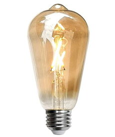 ☆アウトレット★LED電球　LEDエジソン型電球　E26口金 ST64型　個性的なレトロな電球◆モダン　アンティーク型　ヴィンテージランプ　1灯裸電球
