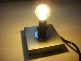 【最大500円OFF】☆最安値挑戦中★ステンドランプ材料♪角型卓上ランプベースE12小さめサイズ　テーブルランプ　LED電球対応　シェード用フレーム卓上照明器具部品　ステンドグラス材料