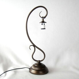 【クーポン配布中】☆ステンド制作にオススメ♪ステンドグラス専用吊りS型ランプベースE12　テーブルランプ　卓上タイプ　LED対応トルコランプランプベース　ステンドグラス材料