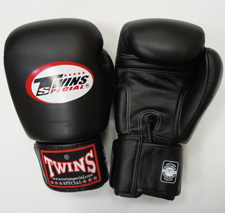 楽天市場】新TWINS ツインズ 本革製キックボクシング グローブ 黒 14oz 14オンス : シープウィング