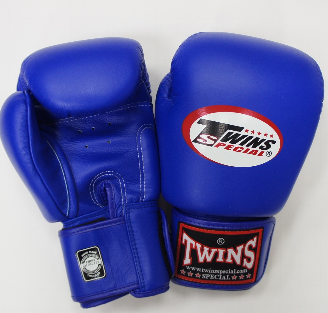 新 TWINS　ツインズ　本革製キックボクシング　グローブ　青 12oz 12オンス | シープウィング
