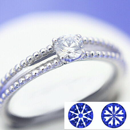 ダイヤモンド リング ダイヤ ハート キューピッド リアル ハートアンドキューピッド オーダー K18 Pt900 日本初の K18WG セミオーダーダイヤモンドリング キューピッドC-06 結婚指輪 0.2ct ダイアモンド エンゲージリング