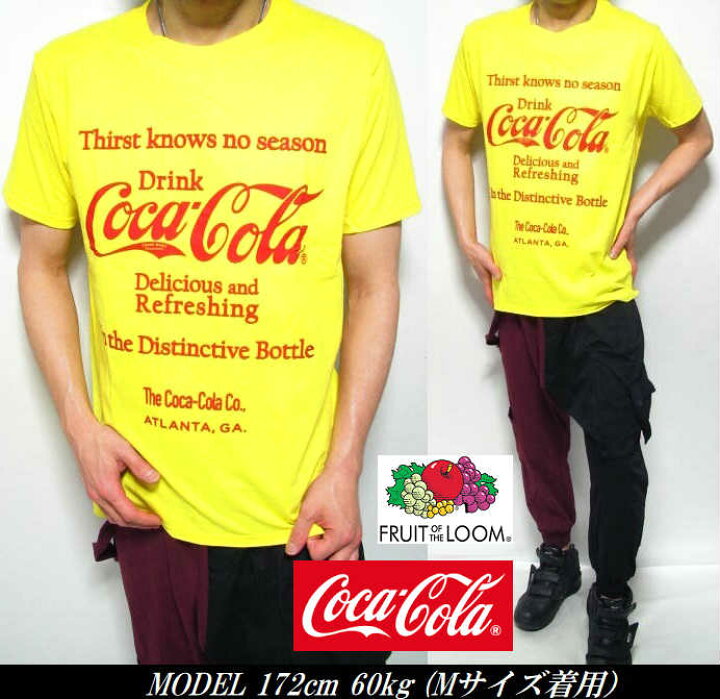 楽天市場】コカコーラ Tシャツ グッズ メンズ 半袖 フルーツオブザ 