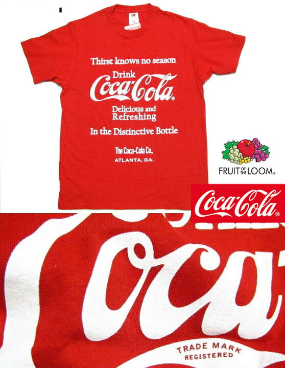 楽天市場】コカコーラ Tシャツ グッズ メンズ 半袖 フルーツオブザ 