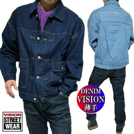 デニム/ジャケット VISION/ヴィジョン DENIM メンズ/レディース 刺繍ロゴ ユニセックス