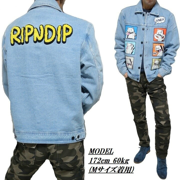 楽天市場】Gジャン/デニムジャケット メンズ リップンディップ RIPNDIP 
