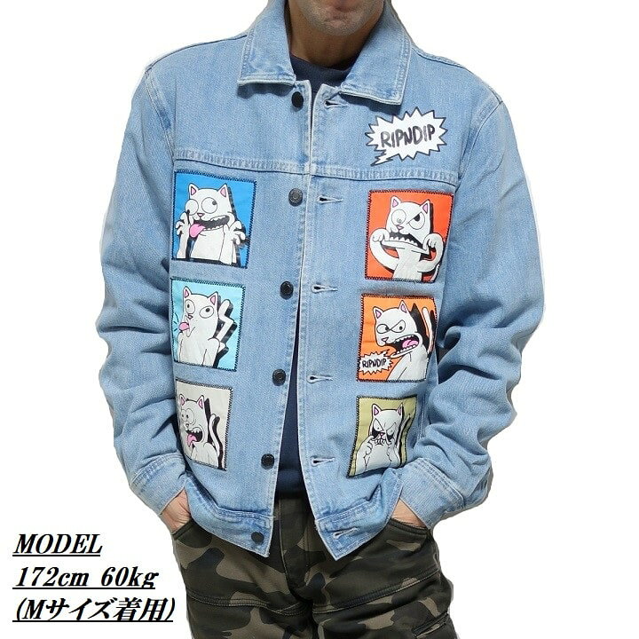 楽天市場】Gジャン/デニムジャケット メンズ リップンディップ RIPNDIP 