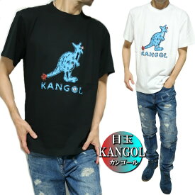 カンゴール/KANGOL Tシャツ メンズ 目玉/カンガルー 半袖 ブラック/ホワイト M-XL 2020