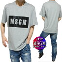 MSGM/エムエスジーエム Tシャツ メンズ 半袖 爽やか/素材 イタリア/ブランド おしゃれ グレー XS-XL