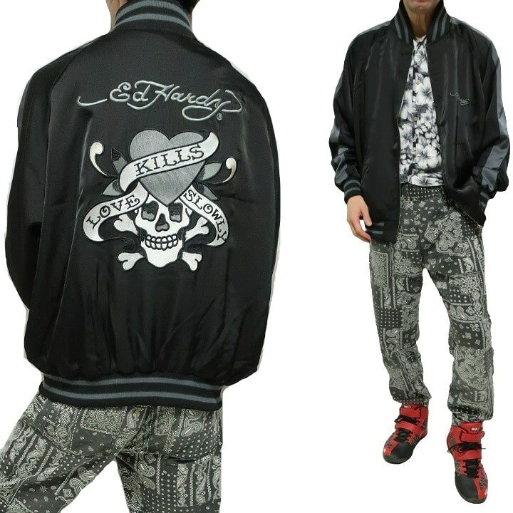 楽天市場】エドハーディー スカジャン レディース メンズ ed hardy 