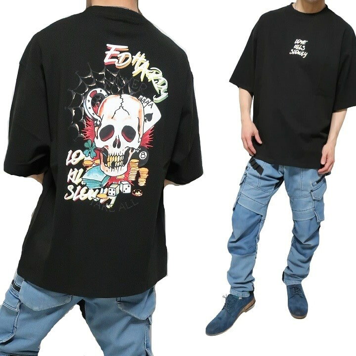 楽天市場】エドハーディー ed hardy Tシャツ スカルtシャツ メンズ 