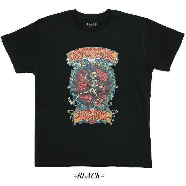 80sGRATEFUL DEAD スカルとバラ Tシャツ