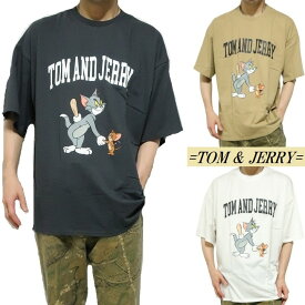 トムとジェリー Tシャツ 半袖 服 グッズ 薄手 バット/爆弾 メンズ/レディース/ユニセックス TOM & JERRY キャラクター 通販 チャコール/ベージュ/ホワイト 公式ライセンス