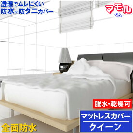 【取り寄せ品】 蒸れない 全面防水 マットレスカバー【防水防ダニW効果】【寝具汚れ防止】 寝汗 おねしょ 黄ばみ アレルギー対策介護シーツ おねしょシーツ 【サイズ】ファスナータイプ クイーン 160x200x40cm