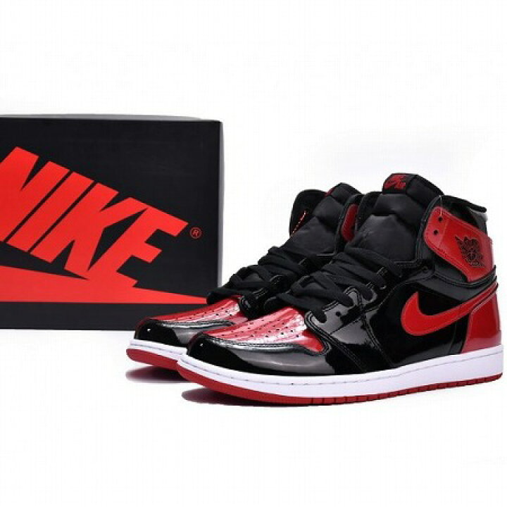 楽天市場】NIKE AIR JORDAN 1 RETRO HIGH OG(BRED PATENT) : SHOES 