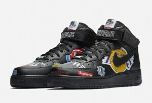 �V���v���[�� �i�C�L �X�j�[�J�[NIKE Supreme × NIKE AIR FORCE 1 MID �f07�i�N���j