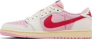 TRAVIS SCOTT × NIKE AIR JORDAN 1 RETRO LOW OG SAIL/TROPICAL PINK