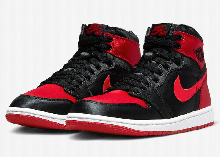 楽天市場】NIKE WMNS AIR JORDAN 1 HI OG SATIN BRED : SHOES HOUSE KUZE 