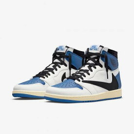 TRAVIS SCOTT × FRAGMENT DESIGN× NIKE AJ 1 RE HI OG SP (MILITARY BLUE)