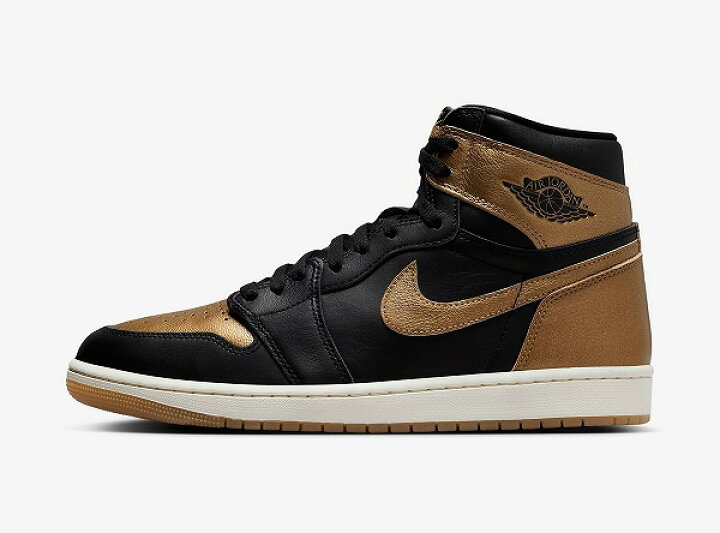 楽天市場】NIKE AIR JORDAN 1 RE HI OG Black/Metallic Gold : SHOES 