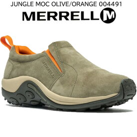 [メレル] ジャングルモック メンズ 靴 シューズ 軽量 スニーカー スリッポン モックシューズ アウトドア オリーブ/オレンジ（J004491） Men's JUNGLE MOC [並行輸入品]