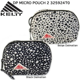 [ケルティ] ポーチ DP MICRO POUCH2 32592470 軽量 ファスナー式 アニマルプリント ブラックダルメシアン ベージュダルメシアン 母の日