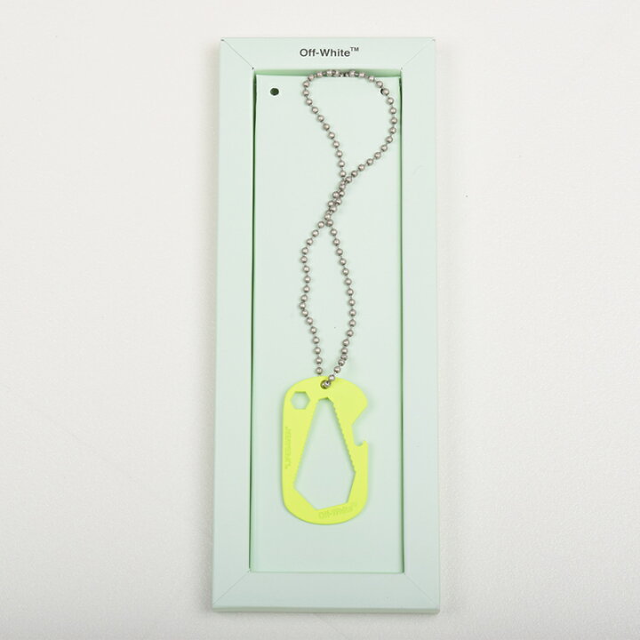 楽天市場】OFF-WHITE オフホワイト LIFESAVER イエローネックレス 