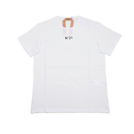 N21 ヌメロ ヴェントゥーノ ミニロゴホワイト半袖Tシャツ イタリア正規品 新品 F055 6317