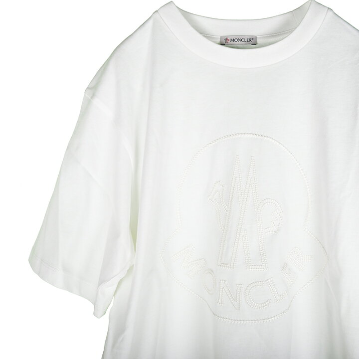 楽天市場】MONCLER モンクレール オフホワイト半袖Tシャツ レディース 