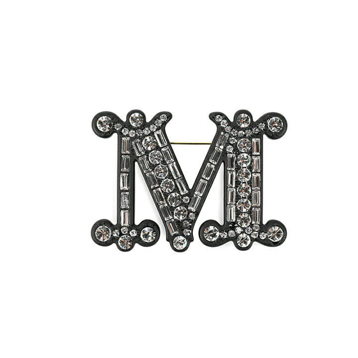 楽天市場】Max Mara マックスマーラ MBROOCH 001 クリスタル Mブローチ 