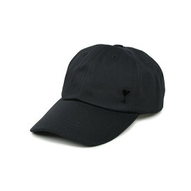 AMI PARIS アミ パリス ユニセックス ブラックキャップ 帽子 UCP009CO0009 001 新品 イタリア正規品
