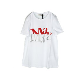 S Max Mara エスマックスマーラ GILBERT ホワイト半袖Tシャツ イタリア正規品 新品 2399710331