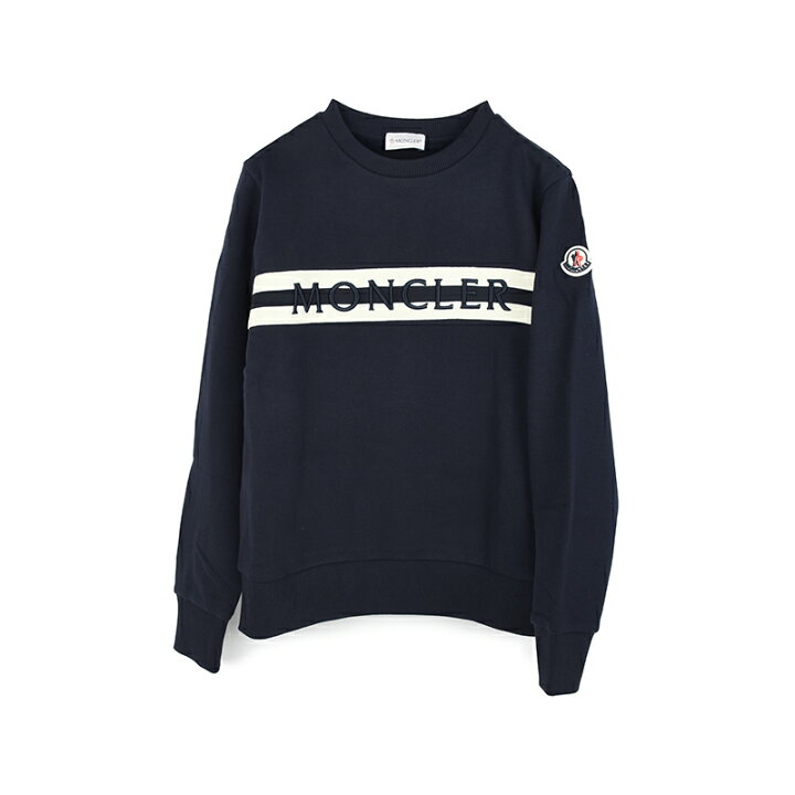 楽天市場】MONCLER KIDS モンクレール ネイビーロゴスウェット キッズ  