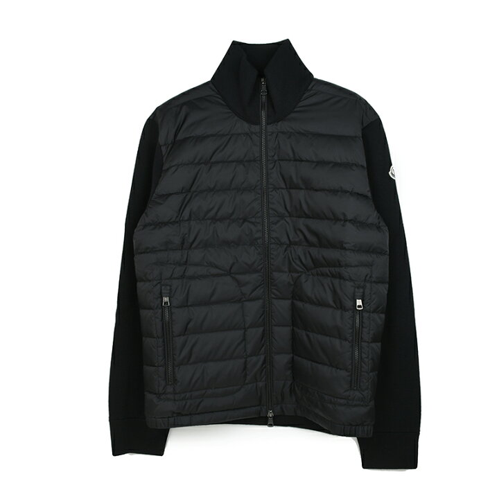 楽天市場】MONCLER モンクレール メンズ ブラックハイブリッドダウン  