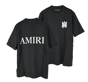 AMIRI �A�~�� �u���b�N����T�V���c �����Y �C�^���A���K�i AMJYTE1074-001 �V�i MA CORE LOGO TEE�@���� �v���[���g �M�t�g