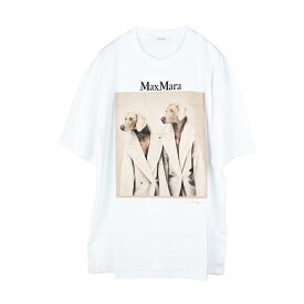 Max Mara マックスマーラ TACCO ウェグマンプリント オーバーサイズ ホワイト半袖Tシャツ イタリア正規品 新品
